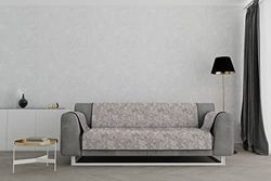 Datex “Glamour” Housse de canapé antidérapante, Marron, 3 Places