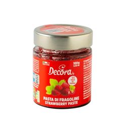 Decora, 2100053 Confezione da 100 g di Pasta Fragoline Prodotto versatile, Realizzato con ingredienti di alta qualità e materie prime pregiate, Ideale anche in cottura, Made in Italy