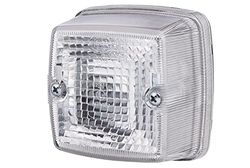 HELLA 2PF 003 014-071 Luzes de posição - 12/24 V - montagem exterior - cor da tulipa: transparente - Conector: Conector plano - esquerda/direita/frente, esquerda/frente, direita