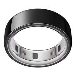 OURA Ring 4 - Black - Taille 7 - Anneau connecté | Trouvez Votre Taille avec Le baguier Ring 4 | Suivi du Sommeil - Fréquence Cardiaque - Activité - Max. 8 Jours d'autonomie