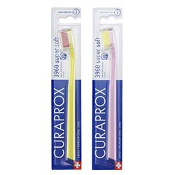 Curaprox CS 3960 Brosses à Dents Super Soft, Lot de 2, Couleur Assortie