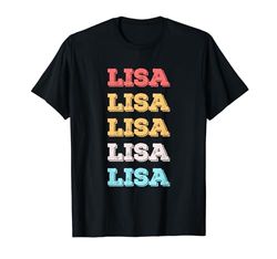 Simpatico regalo personalizzato Lisa Nome personalizzato Maglietta