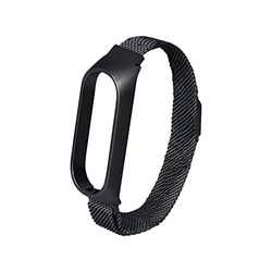 PHONEKIT CONTACT Metalen horlogebandje voor Xiaomi Mi Band 5/6, zwart, 50 hojas
