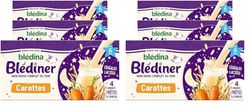 Blédina Blédîner, Céréales bébé Lactées, Carottes, Dès 6 Mois, 250 ml (Lotx12) (Lot de 2)