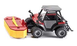 siku 3068, Aebi TerraTrac TT211 Specialised Tractor, 1:32, Metal/Plastic, Red, Incl. front mower