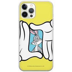 ERT GROUP custodia per cellulare per Iphone 12/12 PRO originale e con licenza ufficiale Looney Tunes, modello Bugs 025 adattato in modo ottimale alla forma dello smartphone, custodia in TPU