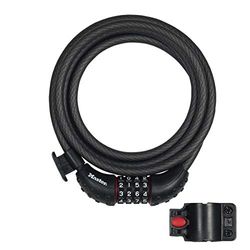 MASTER LOCK Candado Bicicleta [1,8 m Cable] [Combinación] [Flexible Montaje] [Exterior] 8120EURDPRO - Ideal para Bicicleta, Monopatín, Paseante, Cortacésped y Otro Equipo