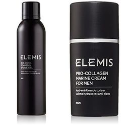 Elemis Ice Cool Foaming Shave Gel with Pro-Collagen Marine Cream for Men (200 ml and 30 ml)