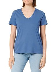 s.Oliver T-shirt voor dames met korte mouwen, blauw, 32