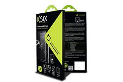 KSIX smart your tech Screen Protector for iPhone X, iPhone XS, Tempered Glass, Thickness 0.33 mm, Transparent
