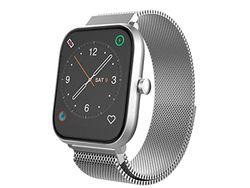 Trevi T-FIT 260 Plus Smartwatch Smart Fitness Band met detectie van lichaamstemperatuur en bloeddruk, bluetooth, gezondheids- en wellnessbewaking, waterdicht IP68, zilver