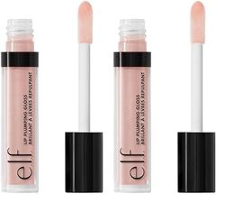 e.l.f. e.l.f, Lip Plumping Gloss, Hydrating, Nourishing, Invigorating, High-Shine, Plumps, Volumizes, Cools, Soothes, Pink Cosmo, Shimmer, 0.09 Oz (Pack of 2)
