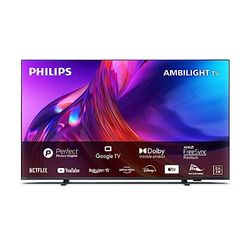 Philips 4K LED Ambilight TV|PUS8518|50 Pulgadas|UHD 4K TV|60Hz|P5 Picture Engine|HDR10+|Google Smart TV|Dolby Atmos|Altavoces 20 W|Soporte|Prime|Netflix|Youtube|Asistente de Google|Alexa