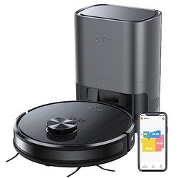 ZACO A10 Pro Robot Aspirador y fregasuelos con Base de autovaciado de 2,5L para hasta 60 días, navegación láser/LiDar, mapeo, App y Alexa, succión 3000Pa, 150min, múltiples Pisos/Pelo de Mascotas