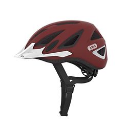 ABUS URBAN I V.2 Fietshelm, uniseks, Fahrradhelm Urban-I v.2, marsala rood, 56-61 cm