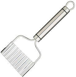 KitchenCraft Cortador profissional de aparas de aço inoxidável, 21 x 8 cm, prateado