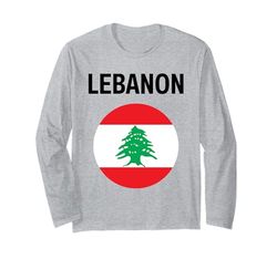 Bandiera del Libano Moderna Maglia a Manica