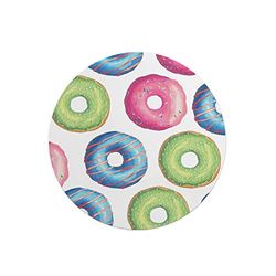 Questo Casa, Tapis de Souris Rond imprimé numérique avec Fond antidérapant pour Bureau et Maison Diamètre 22 cm