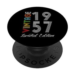 Edición Limitada 1957 Cumpleaños 1957 Nacido 1957 Vintage PopSockets PopGrip Adhesivo