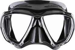 CRESSI Big Eyes Mask Sil Black/Black - Maschera Singola Big Eyes per Immersioni e Snorkeling, Nero/Nero, Taglia Unica, Adulti
