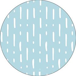 Bonateks, Round Digital Printed Mouse Pad, Non-Slip Base, for Office and Home, Diameter:22cm
