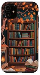 Libro Amante Librero Lectura Hojas Otoño Teléfon Carcasa para iPhone 11