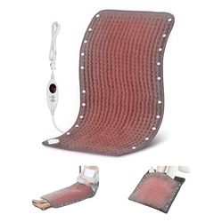 Snailax Groot verwarmingskussen voor rug, nek, schouders, buik, voeten, 84 x 43 cm, elektrisch warmtekussen met automatische uitschakeling, wasbaar warmtepad voor het verlichten van rugpijn,