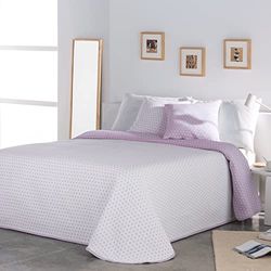 VIALMAN Colcha Bouti leve Sofia, 26 para cama de casal de 135 cm, tamanho colcha 230 x 270 cm, cor rosa