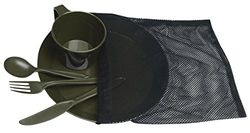Mil-Tec Set de vaisselle - 14681000 - Olive - Taille unique