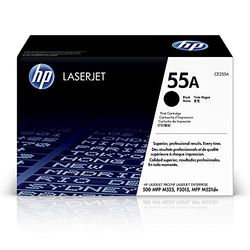 HP 55A CE255A Tonerkassett, Svart, Standard