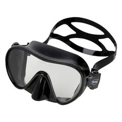 Fashy Adventure III duikmasker van bijzonder zachte siliconen, zwart