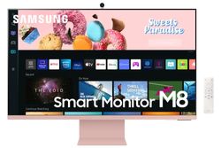 Samsung Smart Monitor M8 32 inch in UHD 4K resolutie. Het 1e All-in-One scherm voor eenvoudige toegang tot je entertainment- en werktoepassingen. LS32BM80PUUXEN Tot € 50 geld terug