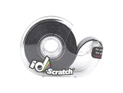 ID-Scratch Cinta autoadhesiva precortada, negro, 3700820000002