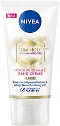 NIVEA Luminous 630 Hand Cream SPF 15 (50 ml), närande kräm minskar pigmentfläckar och förhindrar nyskapande, mycket effektiv antipigmentfläckar kräm för händerna