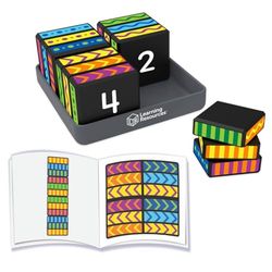 Learning Resources Puzzle Brainometry Cubes, 40 Desafíos de Reflexión, Juego de Fidget Inteligente, Girar, Torcer, Desarrolla Pensamiento Crítico, Juego de Viaje, 5 Piezas, Regalo Niños y Niñas 5 6+