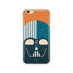 ERT GROUP mobiltelefonfodral för Apple Iphone 6/6S originalt och officiellt licensierat Star Wars mönster Darth Vader 025 Vit anpassad till formen på mobiltelefonen, fodral tillverkad av TPU-plast