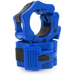 ProsourceFit Olympische halterklemmen Quick Release paar 5 cm duurzame halterklemmen voor gewichtheffen, powerlifting, krachttraining, blauw