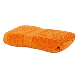 DecoKing Serviette de Bain 50x100 cm Coton Absorbant Orange Marina
