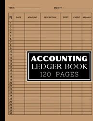 Accounting Ledger Book: Simple logbook for Bookkeeping, Small Business and Personnel Financial Planning | Income and Expenses Tracker