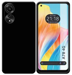 Tumundosmartphone Cover Silicone TPU Gel Nera per Oppo A78 4G