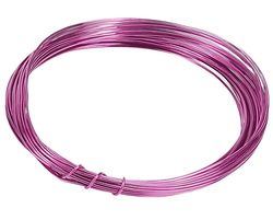 mumbi 10 m di Filo per bricolage, 1 mm, Alluminio, Colore: Rosa