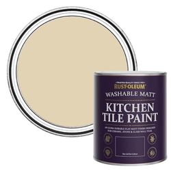 Rust-Oleum Peinture Beige Résistante à l'eau pour Faïence de Cuisine, Finition Mate - Sandhaven 750ml