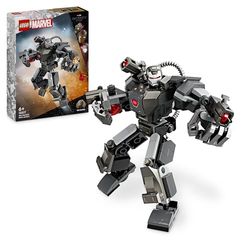 LEGO Marvel War Machine mechapantser, Bouwbaar Actie Speelgoed voor Kinderen met 3 Noppenschieters, Legendarisch Personage uit het MCU, Cadeau voor Jongens en Meisjes vanaf 6 Jaar 76277