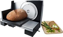 Steba AS 200 All-Slicer, Made in EU, Solinger Stainless Steel Knife, Adjustable Interface, up to 15 mm, Lightweight Sledge with Hand Guard and Food Holder, Double Safety Switch