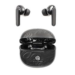 Music Sound | TWS In Ear | Cuffiette Auricolari Bluetooth con Custodia di Ricarica - PlayTime 25h - Fantasia CarbOne, One Size