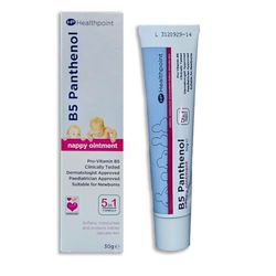 Healthpoint B5 Panthenol Nappy Cream, Softens, Moisturises And Protects, Breathable Barrier Helps Prevent Nappy Rash, Pro Vitamin B5, Dermatologist And Paediatrician Approved, Suitable For Newborns