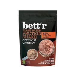Bett'r BIO Protein Shake Cacao et Vanille - Vegan, Sans Gluten, Sans Soja et Sans Produits Laitiers - 500g