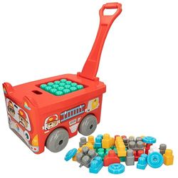 ColorBaby Color Block – Blocchi costruzione bambino, Trolley Auto Vigili del fuoco, 30 pezzi rigidi di colori, varie forme, set di pezzi a incastro, giocattoli didattici 18 mesi, 47162