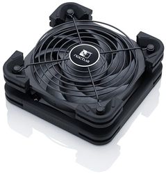 Noctua NV-FS2, Multifunctionele Ventilatorset voor Koeling van Apparaten met Bekroonde NF-A12x25 120mm-Ventilator, Trillingsdempend, Ventilatorrooster en NA-FC1-Fancontroller (Zwart)
