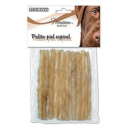 ARQUIVET Natural Snacks - Stick a spirale in pelle bovina - Snack in pelle per cani - Snack naturali per cani - Delizie, dolci, premi e ricompense per cani - 12 cm (sacchetto 10 unità)